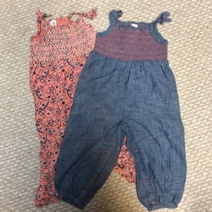 2 X Tucker and Tate rompers- selling as a set